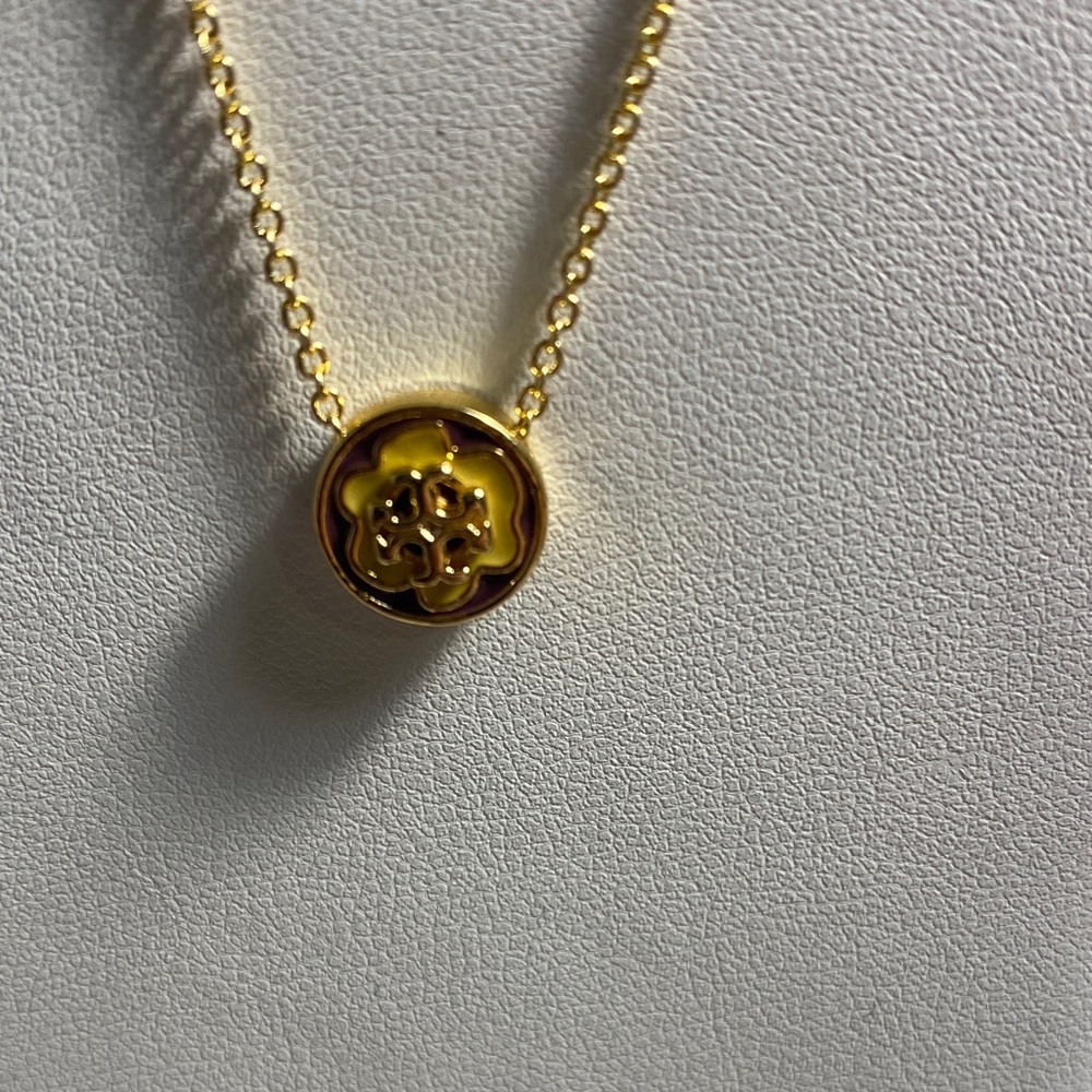 Tory Burch Gold Medallion Necklace - Picture 2 of 4